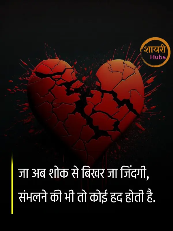Zindagi Dard Bhari Shayari Hindi